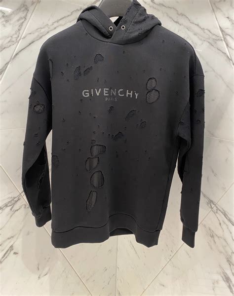 givenchy red and black hoodie|givenchy paris sweatshirt destroyed.